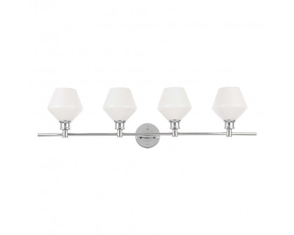 Elegant Wall Sconce - Chrome/Matte Glass (LD2321C)