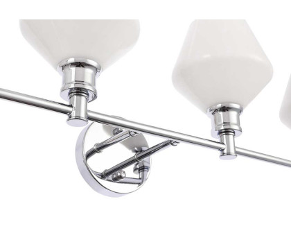 Elegant Wall Sconce - Chrome/Matte Glass (LD2321C)