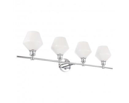 Elegant Wall Sconce - Chrome/Matte Glass (LD2321C)