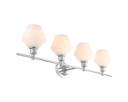 Elegant Wall Sconce - Chrome/Matte Glass (LD2321C)