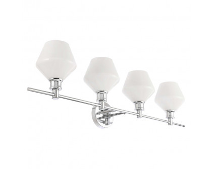 Elegant Wall Sconce - Chrome/Matte Glass (LD2321C)