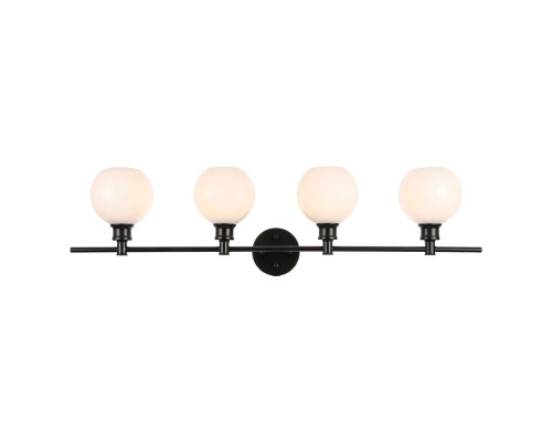 Elegant Wall Sconce - Black/Matte Glass (LD2323BK)