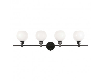 Elegant Wall Sconce - Black/Matte Glass (LD2323BK)