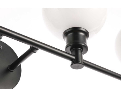 Elegant Wall Sconce - Black/Matte Glass (LD2323BK)