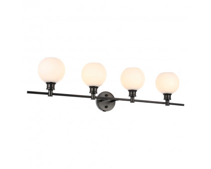 Elegant Wall Sconce - Black/Matte Glass (LD2323BK)