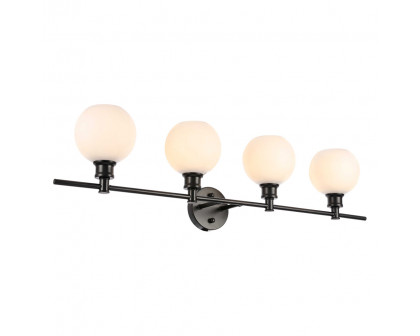 Elegant Wall Sconce - Black/Matte Glass (LD2323BK)