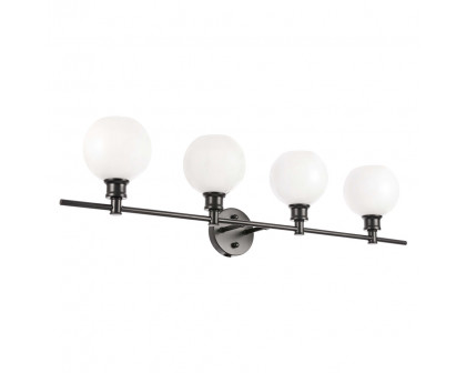 Elegant Wall Sconce - Black/Matte Glass (LD2323BK)