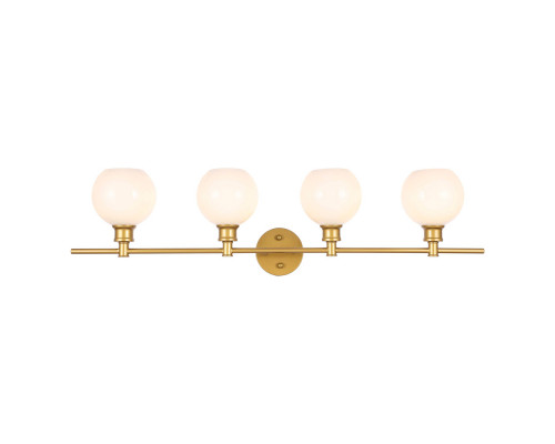 Elegant Wall Sconce - Brass/Matte Glass (LD2323BR)