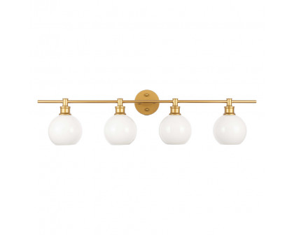 Elegant Wall Sconce - Brass/Matte Glass (LD2323BR)