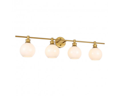 Elegant Wall Sconce - Brass/Matte Glass (LD2323BR)