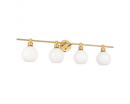 Elegant Wall Sconce - Brass/Matte Glass (LD2323BR)