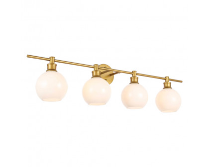 Elegant Wall Sconce - Brass/Matte Glass (LD2323BR)