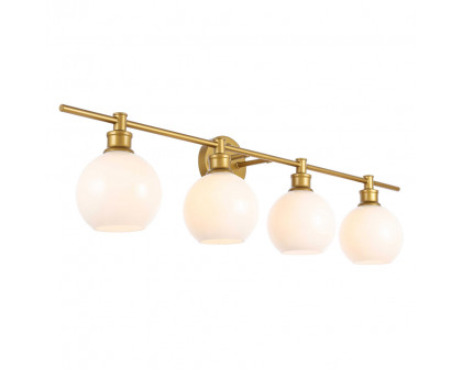 Elegant Wall Sconce - Brass/Matte Glass (LD2323BR)