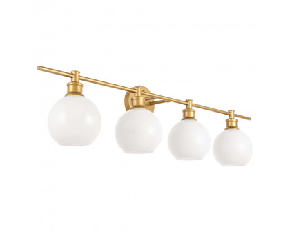 Elegant Wall Sconce - Brass/Matte Glass (LD2323BR)