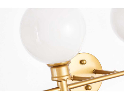 Elegant Wall Sconce - Brass/Matte Glass (LD2323BR)