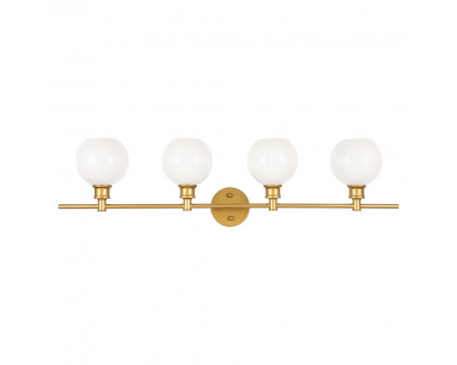 Elegant Wall Sconce - Brass/Matte Glass (LD2323BR)