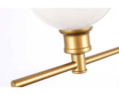 Elegant Wall Sconce - Brass/Matte Glass (LD2323BR)