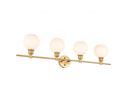 Elegant Wall Sconce - Brass/Matte Glass (LD2323BR)