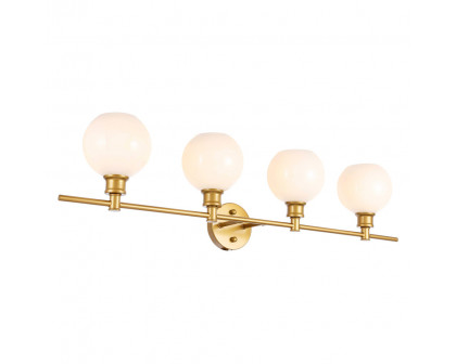 Elegant Wall Sconce - Brass/Matte Glass (LD2323BR)