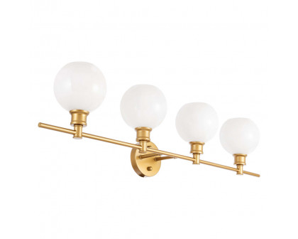 Elegant Wall Sconce - Brass/Matte Glass (LD2323BR)