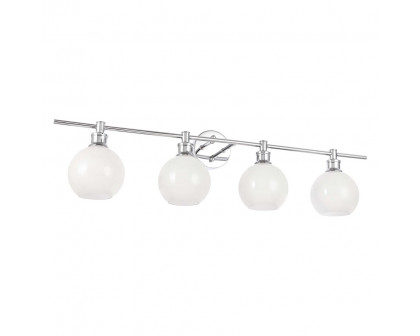 Elegant Wall Sconce - Chrome/Matte Glass (LD2323C)