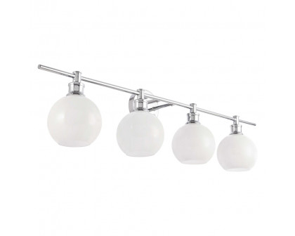 Elegant Wall Sconce - Chrome/Matte Glass (LD2323C)