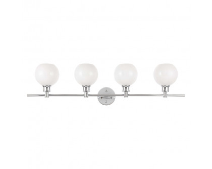 Elegant Wall Sconce - Chrome/Matte Glass (LD2323C)