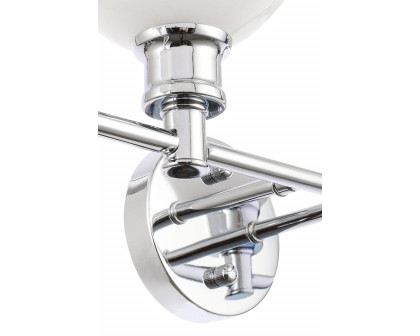 Elegant Wall Sconce - Chrome/Matte Glass (LD2323C)