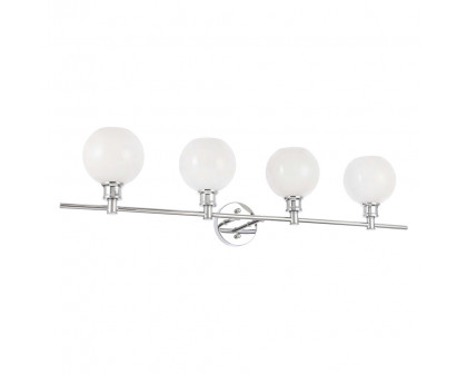 Elegant Wall Sconce - Chrome/Matte Glass (LD2323C)