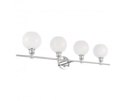 Elegant Wall Sconce - Chrome/Matte Glass (LD2323C)