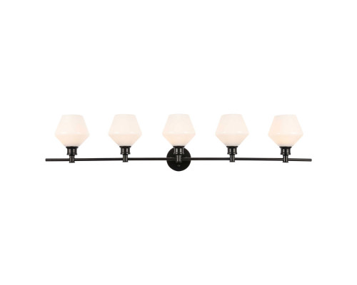 Elegant Wall Sconce - Black/Matte Glass (LD2325BK)