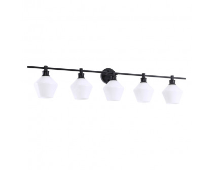 Elegant Wall Sconce - Black/Matte Glass (LD2325BK)