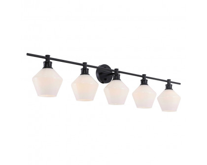 Elegant Wall Sconce - Black/Matte Glass (LD2325BK)