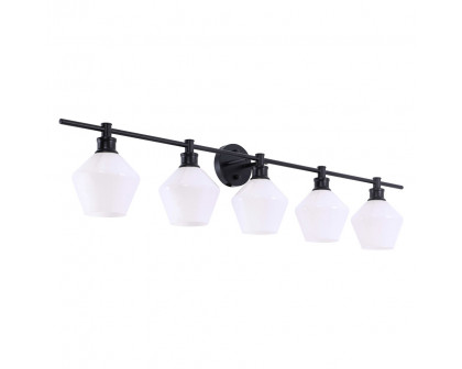 Elegant Wall Sconce - Black/Matte Glass (LD2325BK)