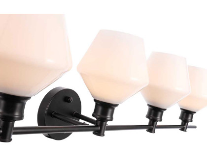 Elegant Wall Sconce - Black/Matte Glass (LD2325BK)