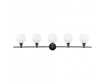 Elegant Wall Sconce - Black/Matte Glass (LD2325BK)