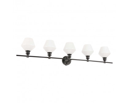 Elegant Wall Sconce - Black/Matte Glass (LD2325BK)