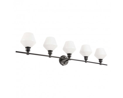 Elegant Wall Sconce - Black/Matte Glass (LD2325BK)