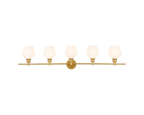 Elegant Wall Sconce - Brass/Matte Glass (LD2325BR)