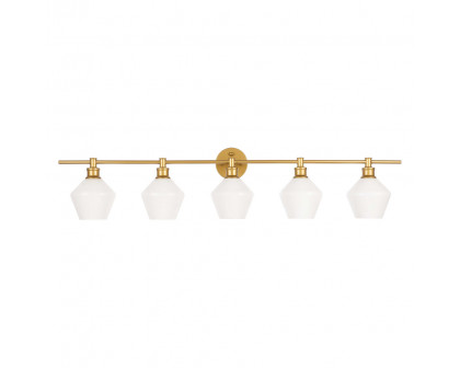 Elegant Wall Sconce - Brass/Matte Glass (LD2325BR)