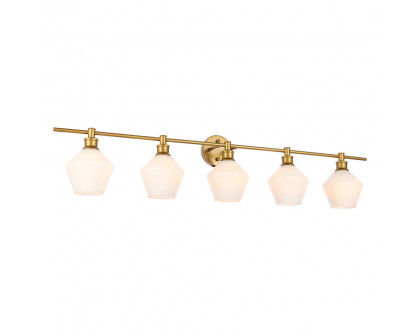 Elegant Wall Sconce - Brass/Matte Glass (LD2325BR)