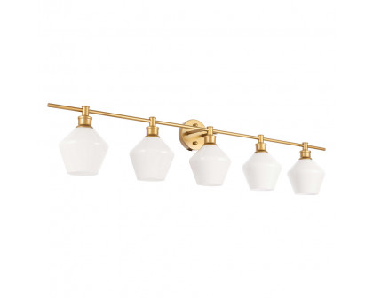 Elegant Wall Sconce - Brass/Matte Glass (LD2325BR)