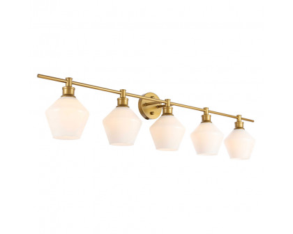 Elegant Wall Sconce - Brass/Matte Glass (LD2325BR)