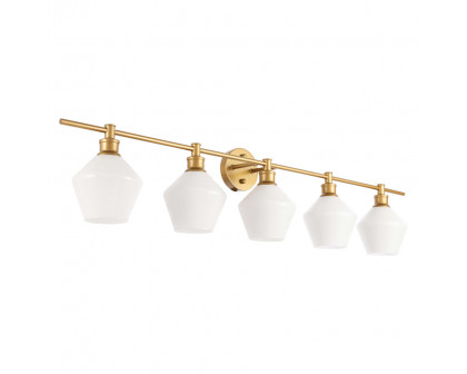 Elegant Wall Sconce - Brass/Matte Glass (LD2325BR)