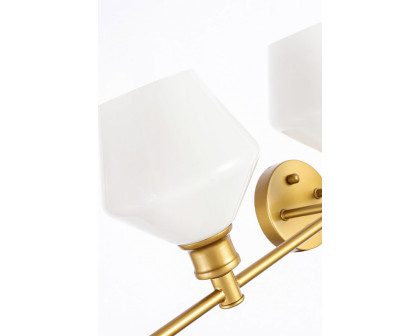 Elegant Wall Sconce - Brass/Matte Glass (LD2325BR)