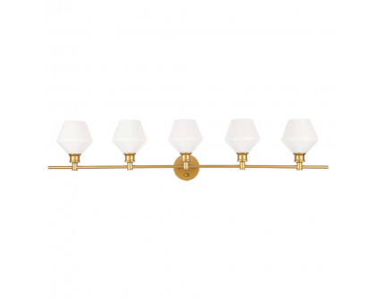 Elegant Wall Sconce - Brass/Matte Glass (LD2325BR)