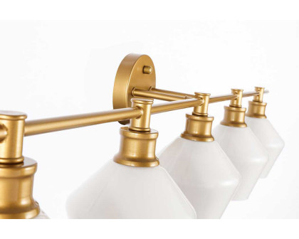 Elegant Wall Sconce - Brass/Matte Glass (LD2325BR)