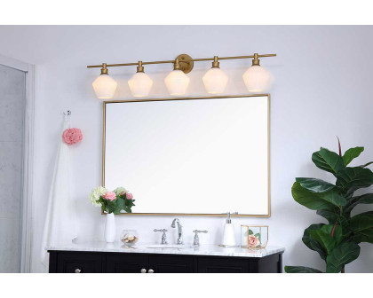 Elegant Wall Sconce - Brass/Matte Glass (LD2325BR)