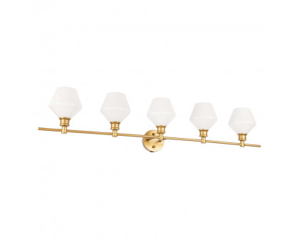 Elegant Wall Sconce - Brass/Matte Glass (LD2325BR)