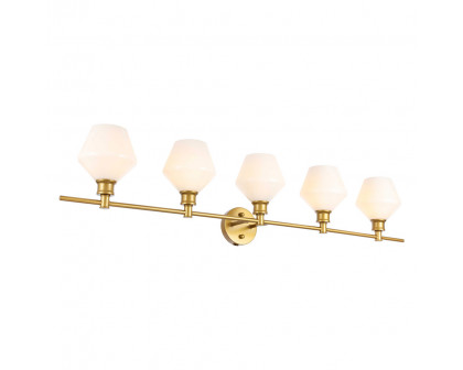 Elegant Wall Sconce - Brass/Matte Glass (LD2325BR)